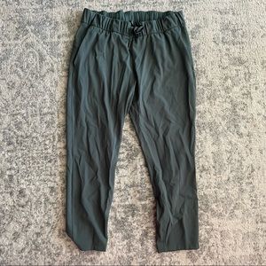 Green lululemon On The Fly pant